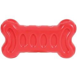 Кость, серия Бабл, 19см, Красный, термопластичная резина (Zolux) арт.479056RGE