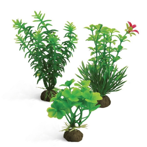 Растения пластиковые 10см, набор 3шт