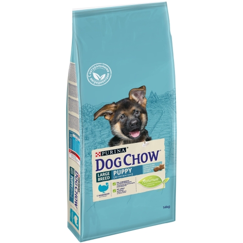 Дог Чау 14кг для щенков крупных Индейка (Dog Chow)