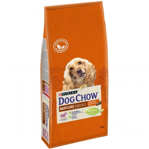 Дог Чау 14кг для собак Пожилых 5+ Ягненок (Dog Chow)