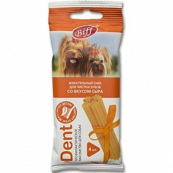 Снек Dent - Сыр - для мелких собак, 4шт/уп, 40гр (TitBit)