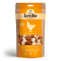 АльпенХольф для мелких собак и щенков 50гр - Кальциевые косточки с Курицей (Alpen Hof)