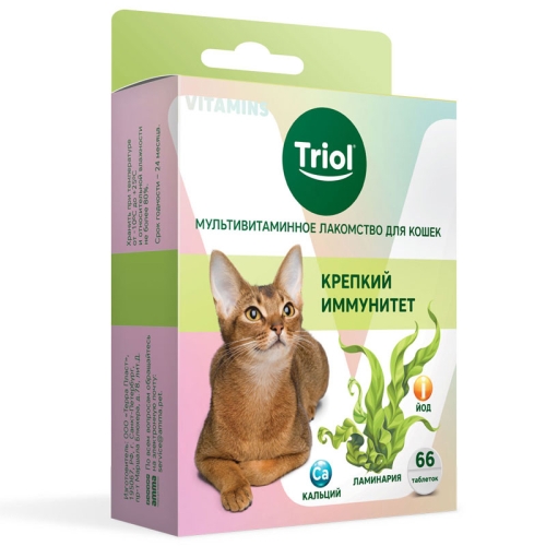 Мультивитаминное лакомство для кошек 33гр - Крепкий Иммунитет (Triol)