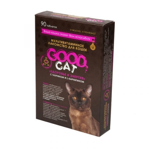 Гуд Кэт 90т - Здоровье и Энергия - лакомство для Кошек (Good Cat)