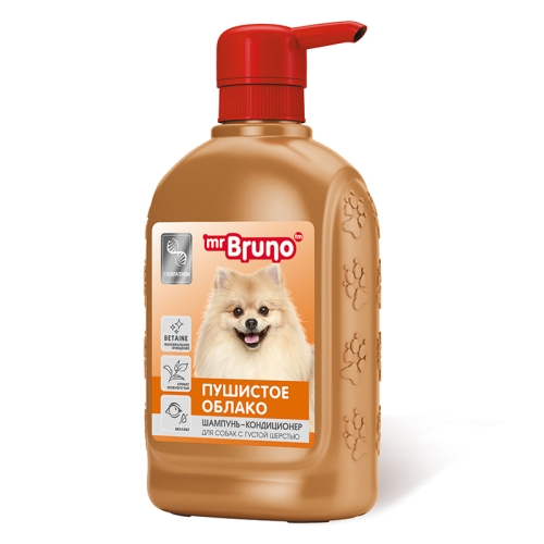 Шампунь для собак с загрязненной шерстью "Мистер Бруно" 350мл - Пушистое облако (Mr.Bruno) + Подарок