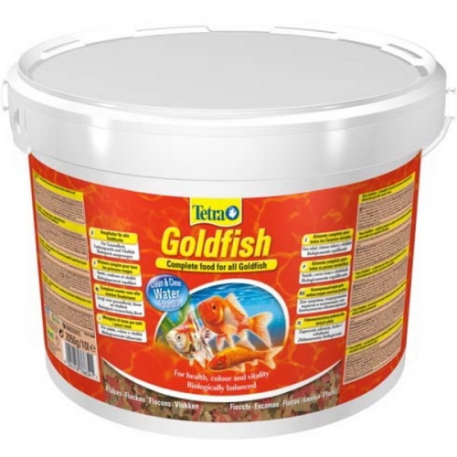Тетра Голдфиш 10л (Goldfish), Хлопья для Золотых рыбок (Tetra)