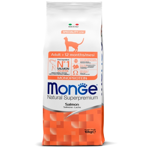 Монж 1,5кг корм для Кошек - Монопротеин - Лосось (Monge)