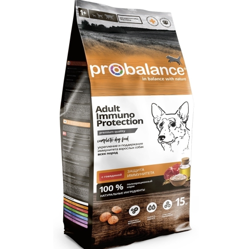 ПроБаланс 15кг для собак Говядина (ProBalance) + Подарок