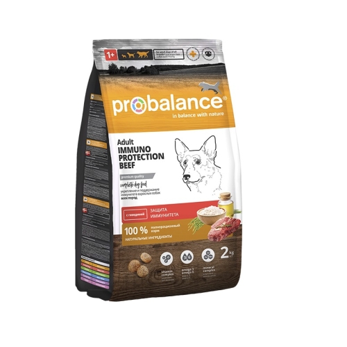 ПроБаланс 2кг для собак Говядина (ProBalance) + Подарок