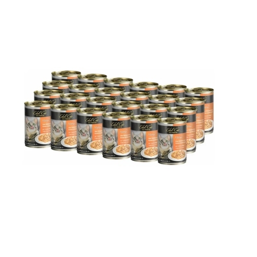 Эдель Кэт 400гр - 3 вида Мяса - кусочки в Соусе, консервы для кошек (Edel Cat) 1кор = 24шт