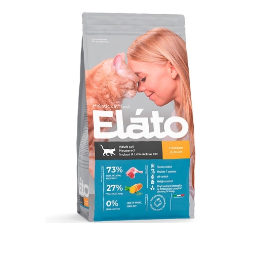 Элато Холистик 300гр - Курица/Утка - для кошек Стерилизованных (Elato Holistic)