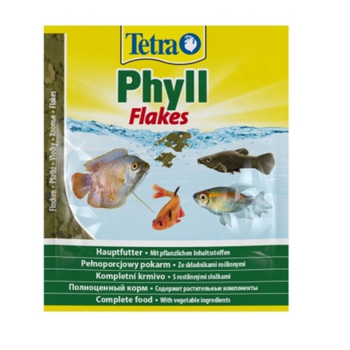 Тетра Фил 12гр (Phyll), Хлопья Растительные для всех видов рыб (Tetra)