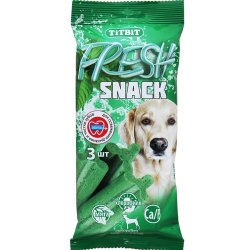 Снек Fresh - для средних собак, 3шт/уп (TitBit)