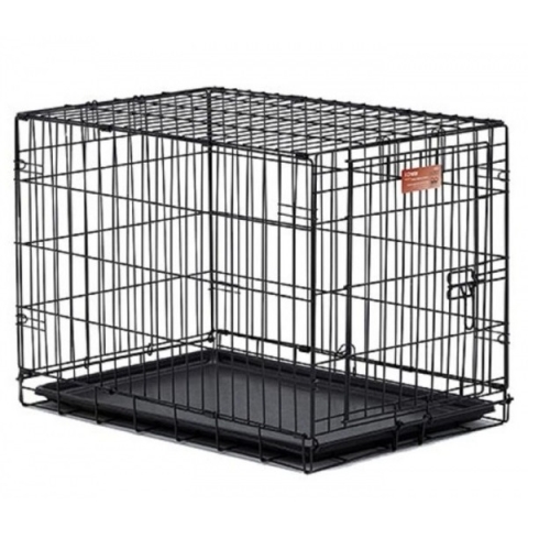 Клетка для собак (78,7х55х60,3см) Черная, 1 дверь (Midwest Crate)