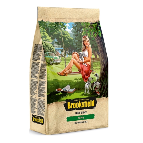 Бруксфилд 3кг - Говядина - для щенков (Brooksfield)