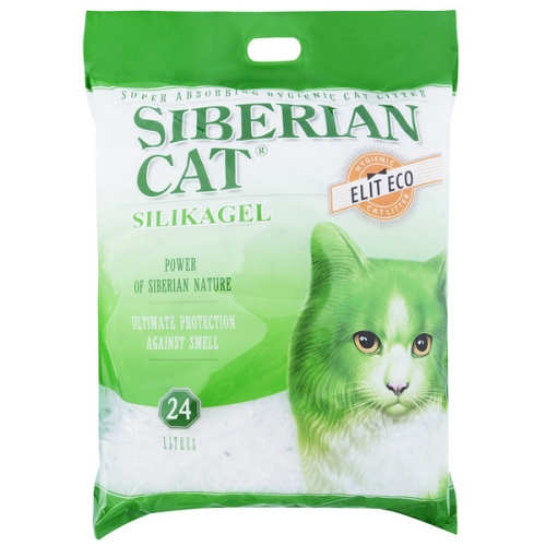 Сибирская кошка "Элитный" силикагель 24л - Зеленый