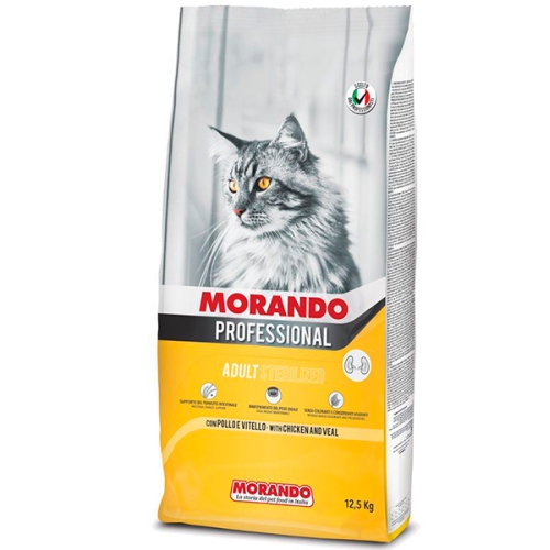 Морандо 12,5кг - Курица/Телятина - для Стерилизованных кошек (Morando)