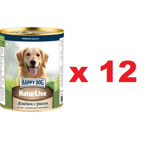 Хэппи Дог 970гр - Ягненок/Рис - консервы для собак (Happy Dog) 1кор = 12шт