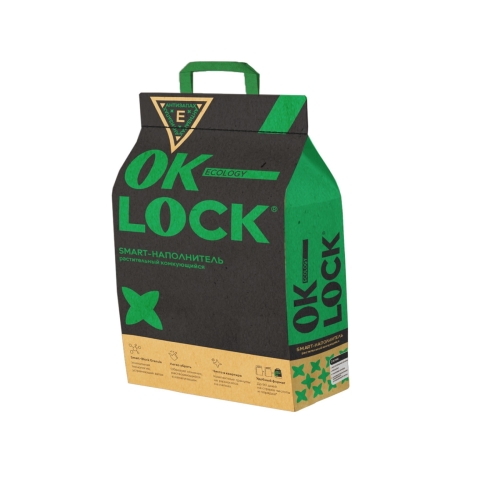 Ок-Лок 8,5кг - Тофу - комкующийся растительный (Ok-Lock)
