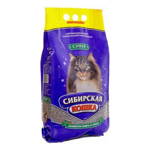 Сибирская кошка "Супер" комкующийся, 10кг