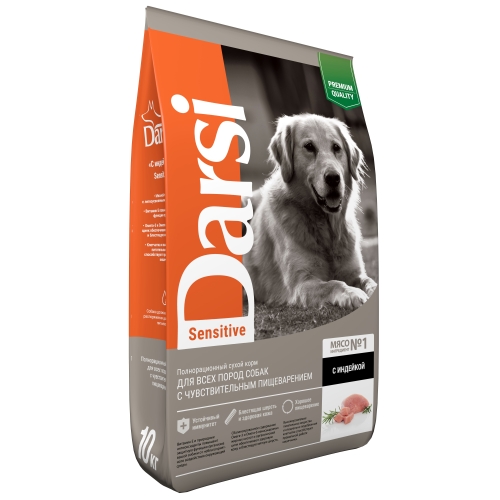 Дарси 10кг - Индейка Сенситив, для собак (Darsi)