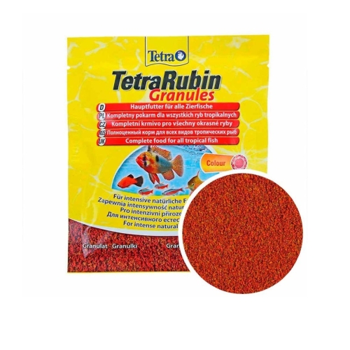Тетра Рубин 15гр (Rubin Granules) - Гранулы для Окраса, для всех видов рыб (Tetra)
