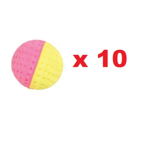Мяч двухцветный зефирный 4см (Уют)  Набор = 10шт