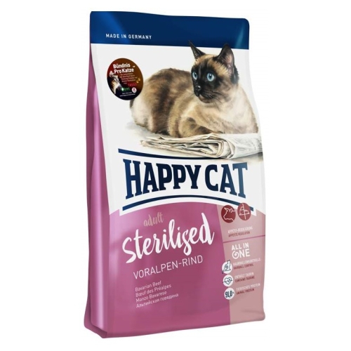 Хэппи Кэт 1,3кг Альпийская Говядина Стерилизед (Happy Cat)