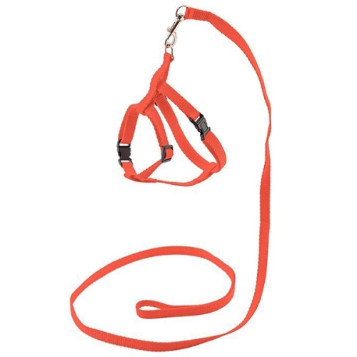 Комплект ECO "Sport Classic" Красный - поводок 1см х 120см+шлейка, обхват груди 30-45см, синтетика