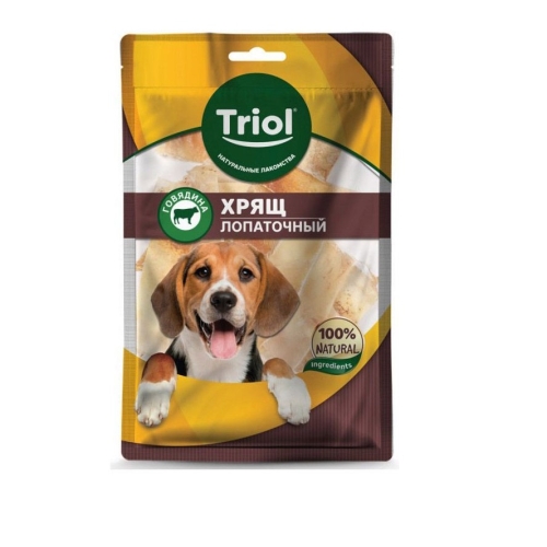 Хрящ Лопаточный Говяжий 50гр - лакомство для собак (Triol)