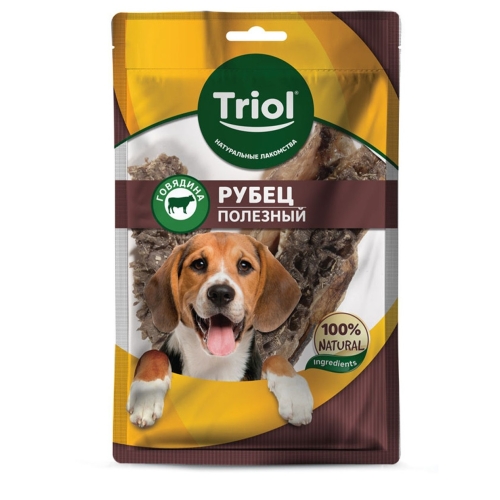 Рубец Говяжий полезный 30гр - лакомство для собак (Triol)