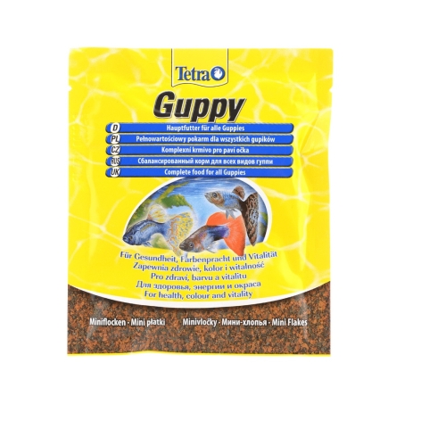 Тетра Гуппи 12гр (Guppy) - Хлопья для рыб (Tetra)