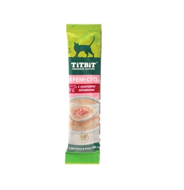 Крем-Суп с кусочками Телятины 10гр (TitBit)