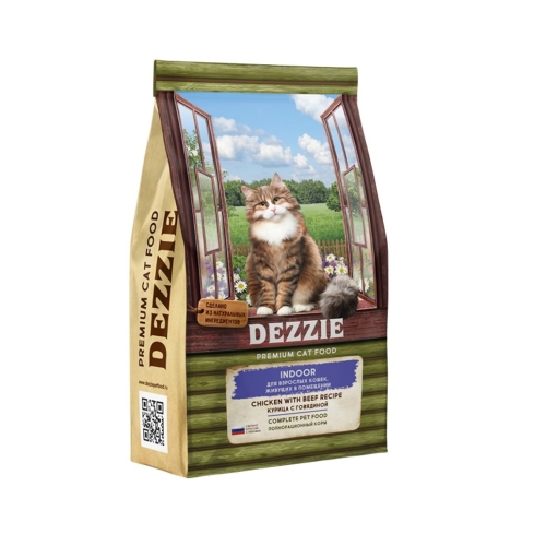 Деззи 10кг - Курица/Говядина - для кошек Домашних + Подарок