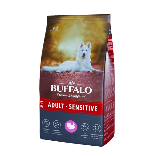 Мистер Буффало 2кг - Индейка Сенситив - для собак (Mr.Buffalo)