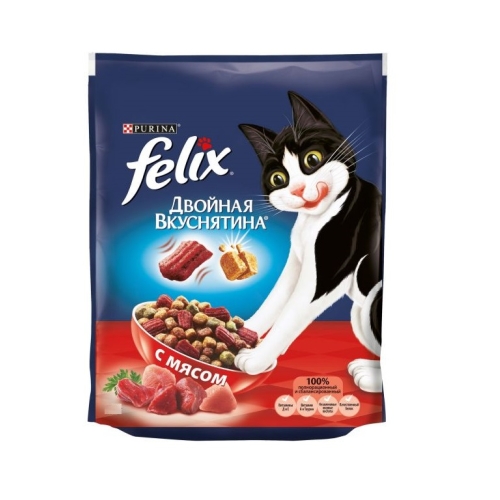 Феликс 3кг - Мясо - Двойная Вкуснятина (Felix)