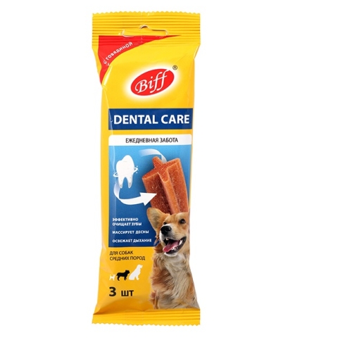 Снек Dental Care - Говядина - для Средних собак 77гр (TitBit)