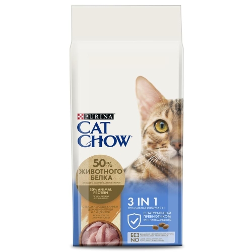 Кэт Чау 15кг. 3 в 1 (Cat Chow)