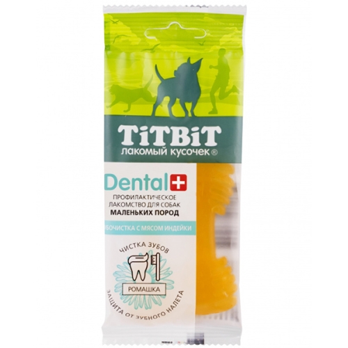 Дентал+ Зубочистка 26гр - Индейка - для собак Мелких (TitBit)