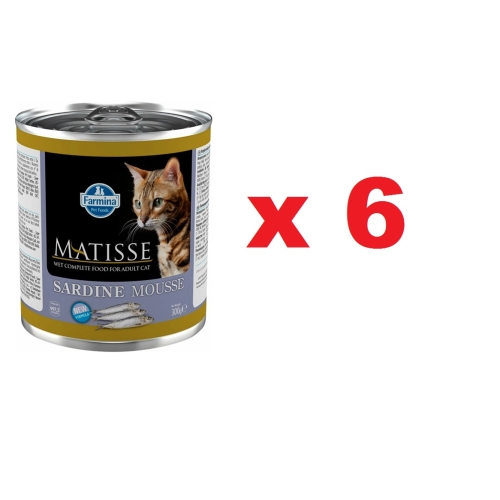 Матис 300гр мусс для кошек - Сардины (Matisse), 1коробка = 6штук