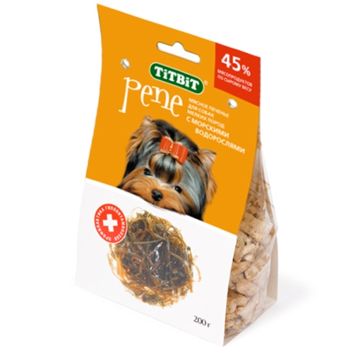 Печенье "Pene" 200гр - Морские водоросли - для собак (TitBit)