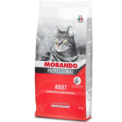 Морандо 15кг - Говядина/Курица - для кошек (Morando)