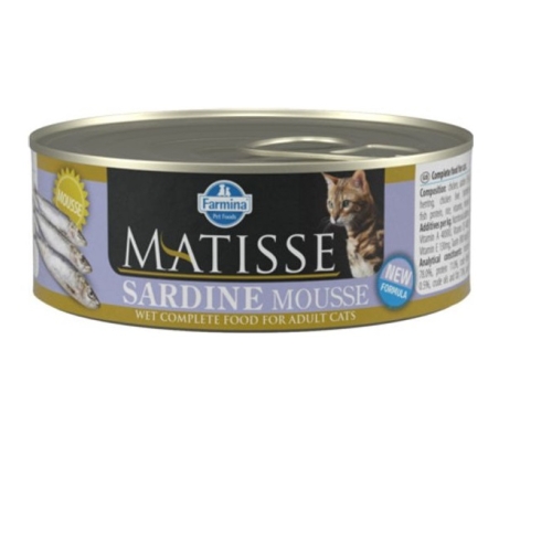 Матис 85гр мусс для кошек - Сардины (Matisse) + Подарок