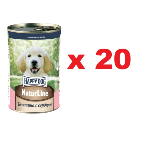 Хэппи Дог 410гр - Телятина/Сердце - консервы для щенков (Happy Dog) 1кор = 20шт