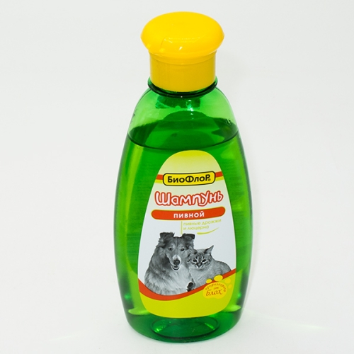 Шампунь "БиоФлор" для кошек и собак 245мл - Пивной Регенерирующий