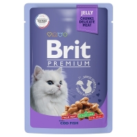 Брит Премиум пауч 85гр - Желе - Треска (Brit Premium by Nature)