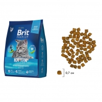 Брит Премиум - Курица Киттен, для Котят, весовой (1кг) (Brit Premium by Nature)