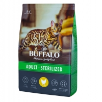 Мистер Буффало 10кг - Курица Стерилизед - для кошек стерилизованных (Mr.Buffalo)