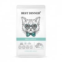 Бест Диннер 10кг - Говядина/Яблоко - для стерилизованных кошек (Best Dinner)