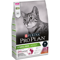 ПроПлан для кошек стерилизованных, Утка/Печень. 3кг (Pro Plan)